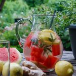 Köstlich aromatisch: Wassermelone mit Zitrone, Ingwer und Zitronentagetes