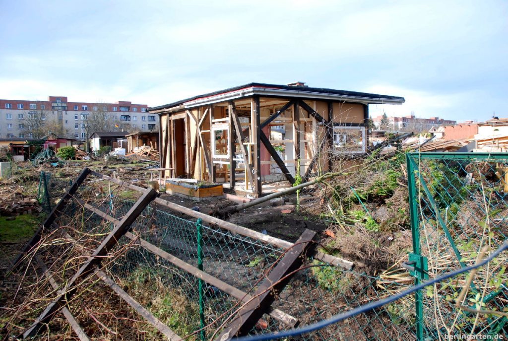 Kompletter Abriss von 150 Gärten der Kolonie Oeynhausen in Berlin