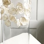 Kunstwerk Silberblatt-Vase