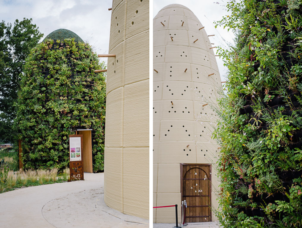 Der Qatar-Pavillon zeigt innovative Bepflanzungen und Verfahren zur Wassergewinnung