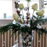 Weihnachtsstrauß in weiß - auch ein Tribut an die Ereignisse von Berlin